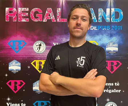 Melvin Guilcher, licence STAPS et entraîneur, encadrant Régal’hand